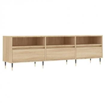 Jinlefu Engineered Wood TV Unit Sonoma Oak 150x30x44.5 cm