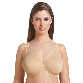 Beige Twin Underwired Moulded Bra by Anita, Size 44F