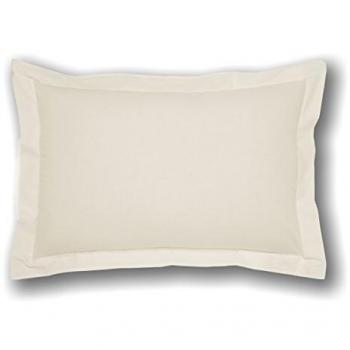 Charlotte Thomas Percale Pillowcase in Cream