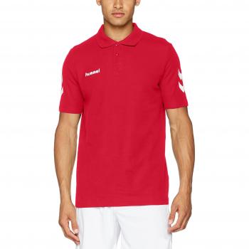 Hummel Core Polo T-Shirt für Herren, rot, Größe XXL
