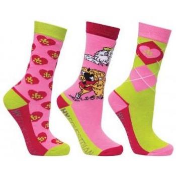 Hugs Calcetines Thelwell para niños (Paquete de 3)
