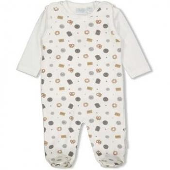 Mini Cookie pagliaccetto 2 pezzi off white