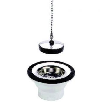 Scarico Lavandino Acciaio Inox Tappato 705100