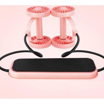 Abdominal Exercise Wheel with Resistance Bands