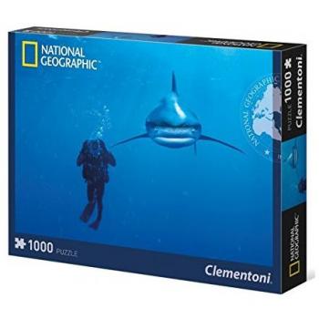 National Geographic Puzzle: 1000 Teile Weißspitzenhai
