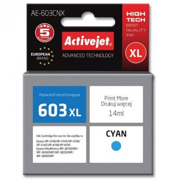 Activejet AE-603CNX – Encre pour Epson 603XL, cyan, suprême