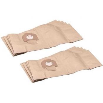 VHBW 10‑Pcs Makita Compatible Vacuum Bag – Brown (VC2512L/2012L/2010L)