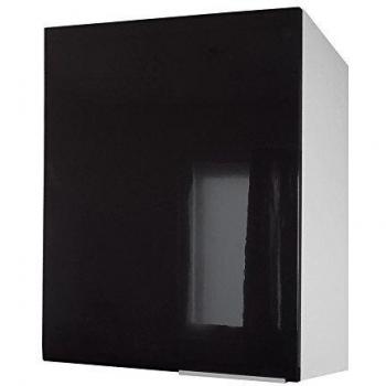Meuble de Cuisine Élégant Noir Brillant 60 cm
