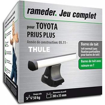 Rameder Pack, Barres de Toit ProBar Compatible avec Toyota Prius Plus (115908-09640-4-FR)