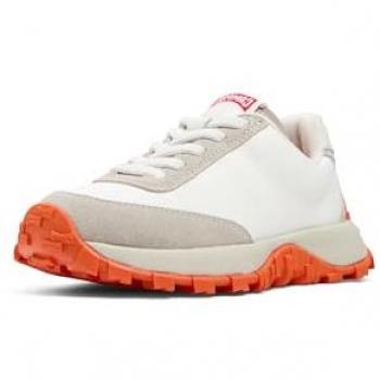 Zapatillas deportivas de niños Camper Drift Trail con suela Vibram, color blanco y naranja, talla 35 EU