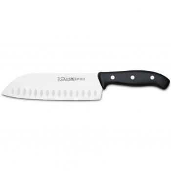 Cuchillo Santoku 3 Claveles, línea DOMVS, 18cm