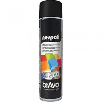 NESPOLI 180033 Aérosol Peinture Professionnelle Noir Mat 600 ML