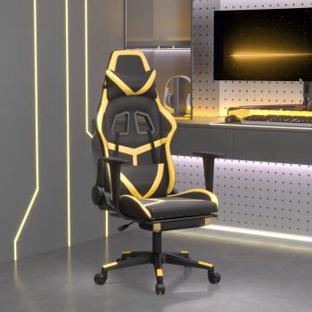 Chaise bureau gaming « Nimbus » – similicuir, repose-pieds