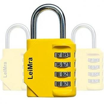 Weatherproof 4‑Digit Padlock – Heavy Duty Outdoor Security for Gates