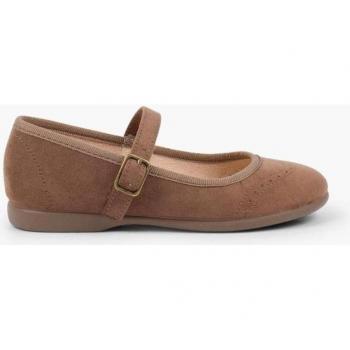 Piquées Ballerines Enfant Pisamonas Marron Serratex