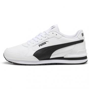 Puma St Runner V4 Leather – Chaussures sport pour hommes, blanc, 42 (réf. 399068-02)