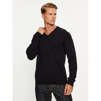 Benetton V-Neck Pullover Schwarz für Herren