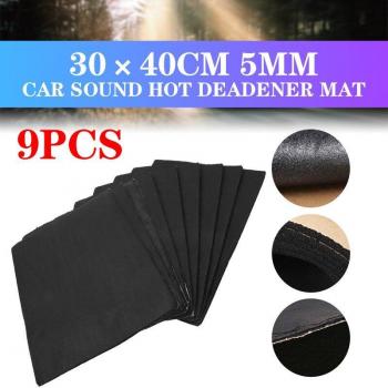 Cortina de espuma insonorizante para vehículo – 30x50 cm, 5 mm, 12 unidades