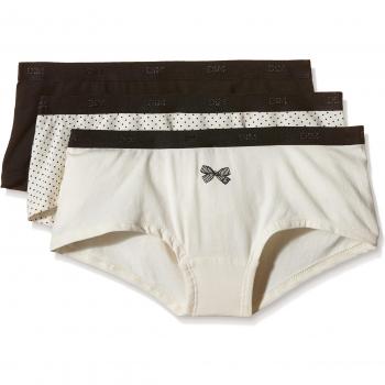 Dim Paris D4C20 3‑Pack Underwear (White/Black) – Size Small for Women