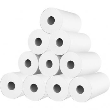 10 Rolls White Wood Pulp Thermal Paper for Instant Print Camera