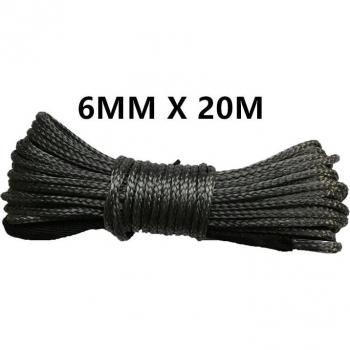 6mm x 20m Synthetic Winch Rope for 4X4 Off-Road