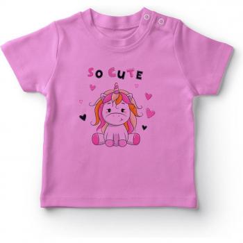 Pink Unicorn Baby Shirt