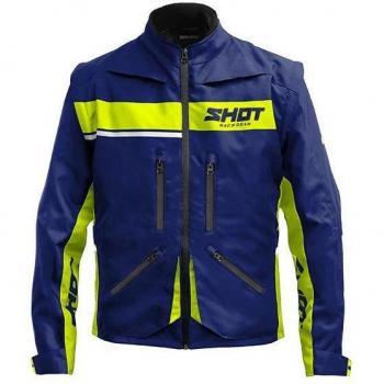 Shot Contact Assault 2.0 Veste de motocross Bleu Jaune taille : S
