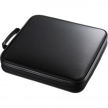Boîte de rangement pour DVD, organisateur de voyage, 160 disques, noir