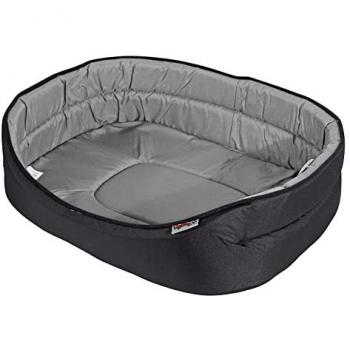 Nid ovale animalier – couleur noire/grise – 75 cm × 57 cm