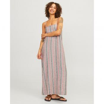 Jack & Jones Maxi con Tirantes y Rayas Beige