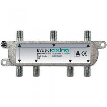 AXING BVE‑6‑01 6‑facher BK‑Verteiler – modularer Montagesockel abnehmbar