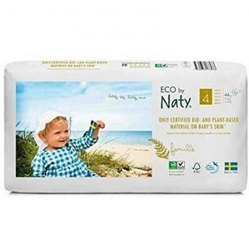 ECO Diapers for Babies by Naty, Size 4, Economy Bundle of 44