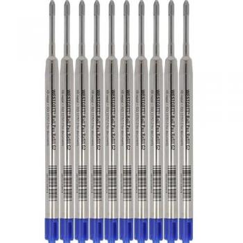Westcott E-733490 G2 Metallblau Kugelschreibermine 10 Stück