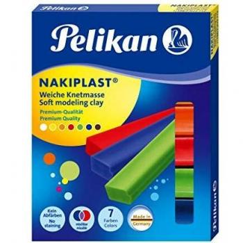 Pâte à modeler Nakiplast assortiment de 7 couleurs