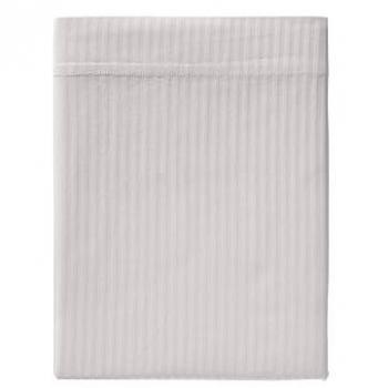 Satin Coton Essix Drap Plat Gris 180cm x 290cm