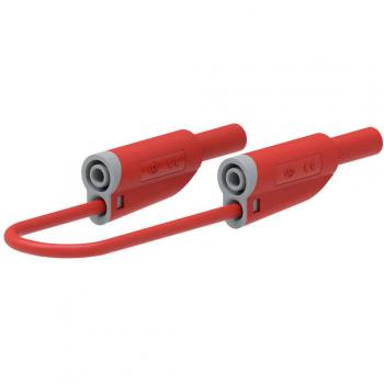 5 cm Messleitung mit 4 mm Lamellensteckern Rot