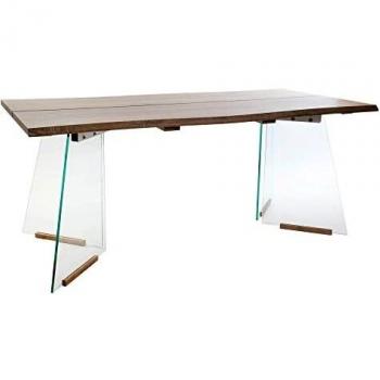 Vielseitiger Esstisch aus MDF und Glas 180x90x76