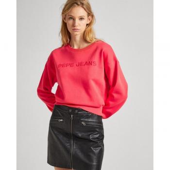 Sudadera Rojo Con Logo Bordado Hanna De