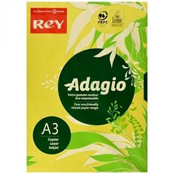 Papier Couleur Adagio Jaune 80g A3