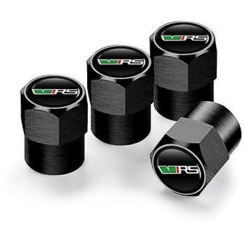 Couvertures de valve à 4 pièces – Noir – Skoda VRS, Octavia, Kamiq, Kodiaq, Karoq, RS, Superbe, Fabia, Rapid