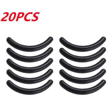 Coussinets de recourbe-cils en silicone noir