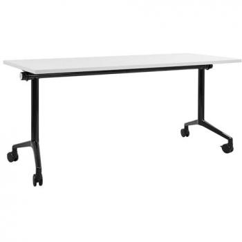 Mesa de Oficina Plegable con Ruedas 160 x 60 cm Estilo Moderno