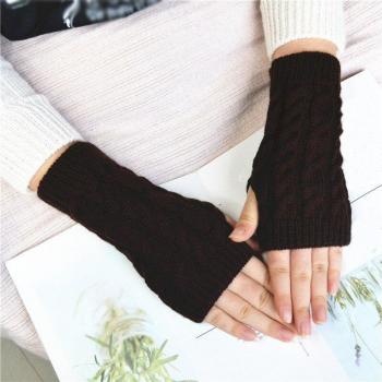Women's Knitted Fingerless Mittens