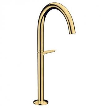 Mitigeur Hansgrohe Axor One pour lavabo 48030990 saillie 165mm, pour lavabos à poser, avec garniture de vidange push-open, finition or poli
