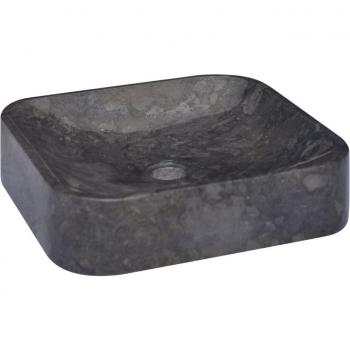 Vasque Lavabo Noir – 40 × 40 cm, marbre
