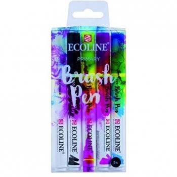 Rotulador pincel Talens colores primarios 5 colores