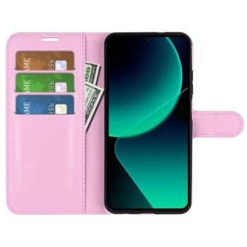 Rosa Leather Guard Portemonnaie-Etui für Xiaomi 13T Pro