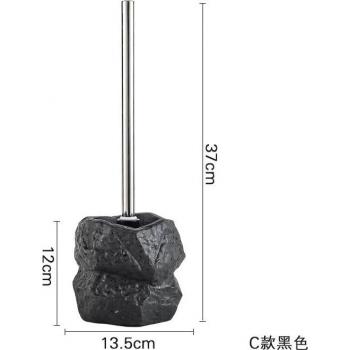 Retro Stone Bathroom Cleaning Brush Set