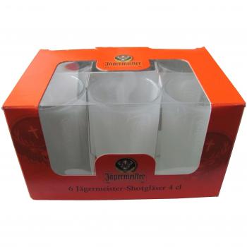 6× Jägermeister Shotgläser á 4cl