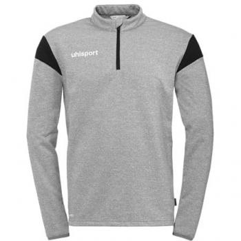 Felpa Mezza Zip Uhlsport Squadra 27 Grigio Melange/Nero